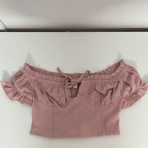 Pink crop top